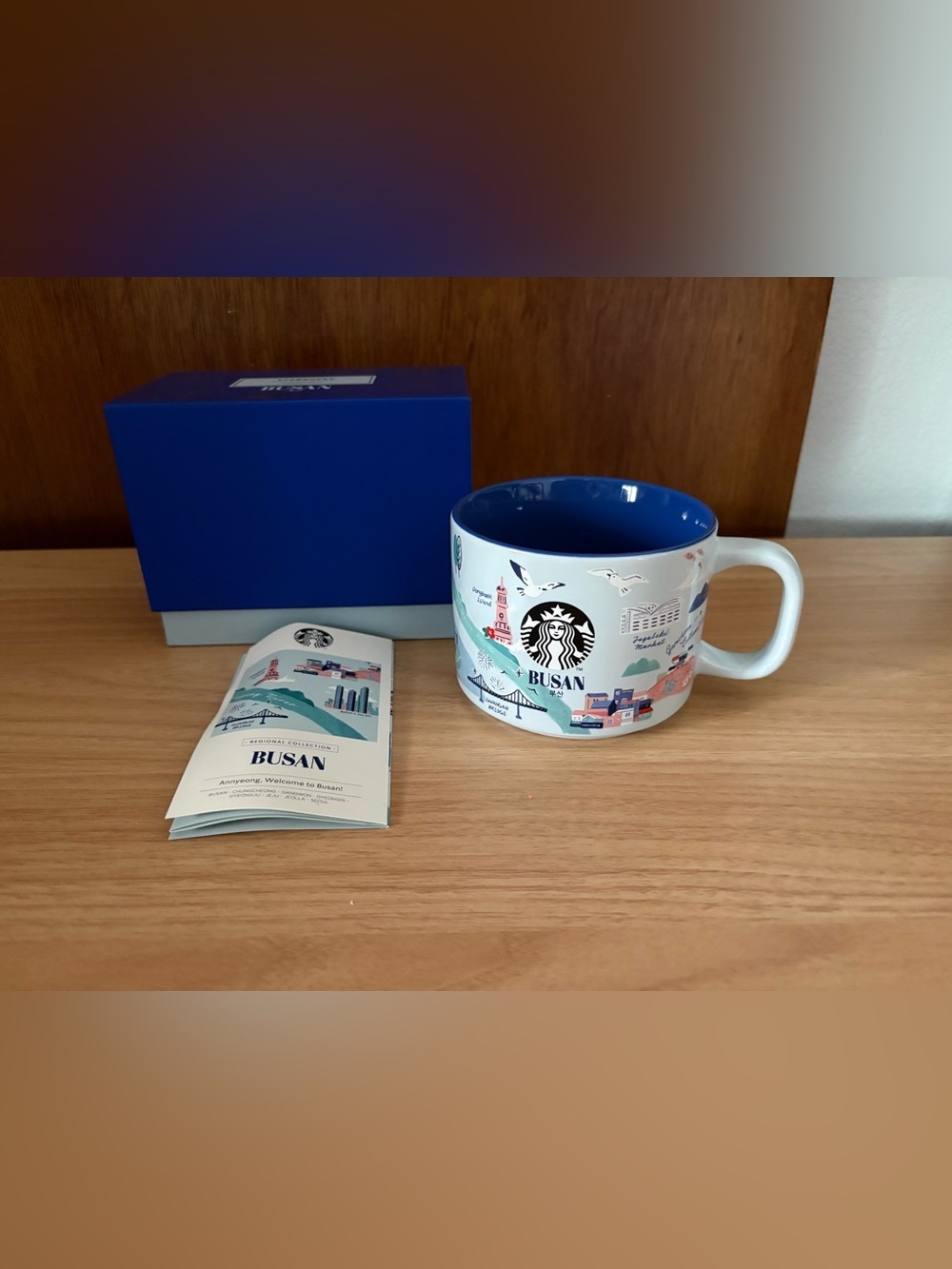 STARBUCKS KOREA Busan Mug 355ml Cup Blue Regional Collection